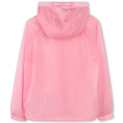 Outlet KENZO KIDS Coupe-vent déperlant à capuche ROSE FRIANDISE
