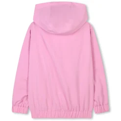 Outlet KENZO KIDS Coupe-vent déperlant zippé ROSE FRIANDISE