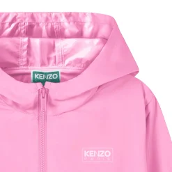 Outlet KENZO KIDS Coupe-vent déperlant zippé ROSE FRIANDISE