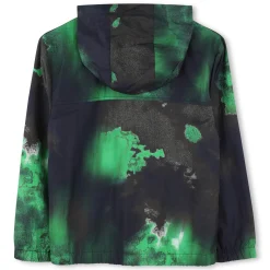 Discount HUGO Coupe-vent imprimé à capuche MARINE VERT
