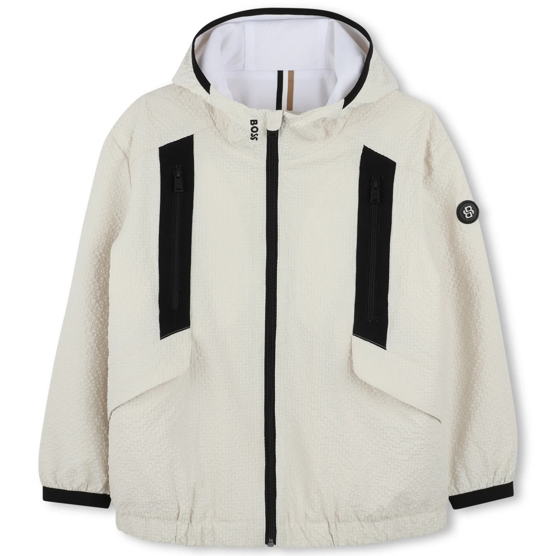 Outlet BOSS Coupe-vent zippé à capuche VANILLE