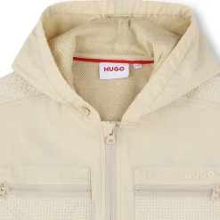 Sale HUGO Coupe-vent zippé à capuche NET