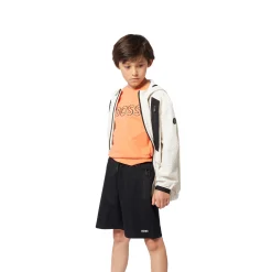 Outlet BOSS Coupe-vent zippé à capuche VANILLE