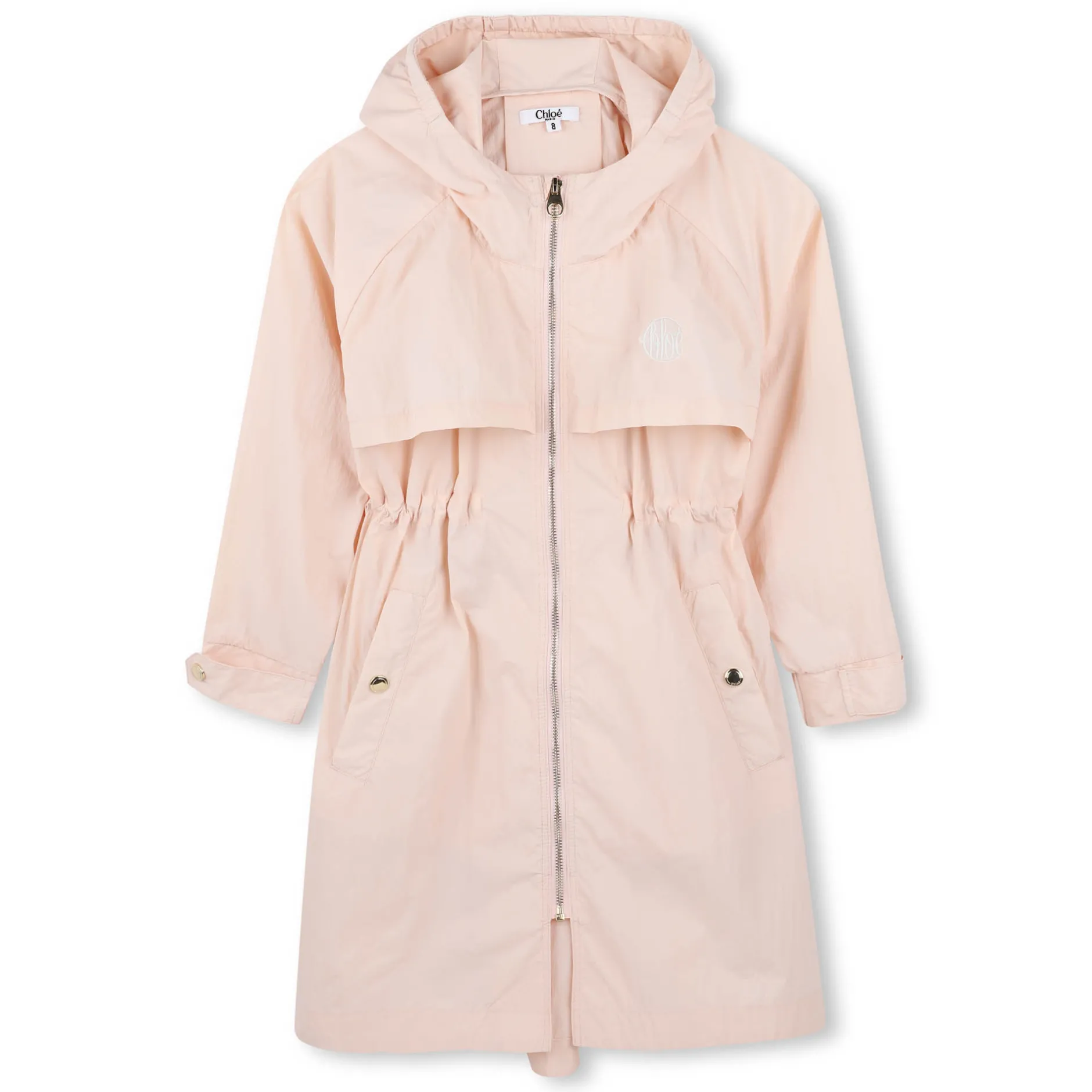 Discount CHLOE Coupe-vent zippé effet cape PETAL PINK