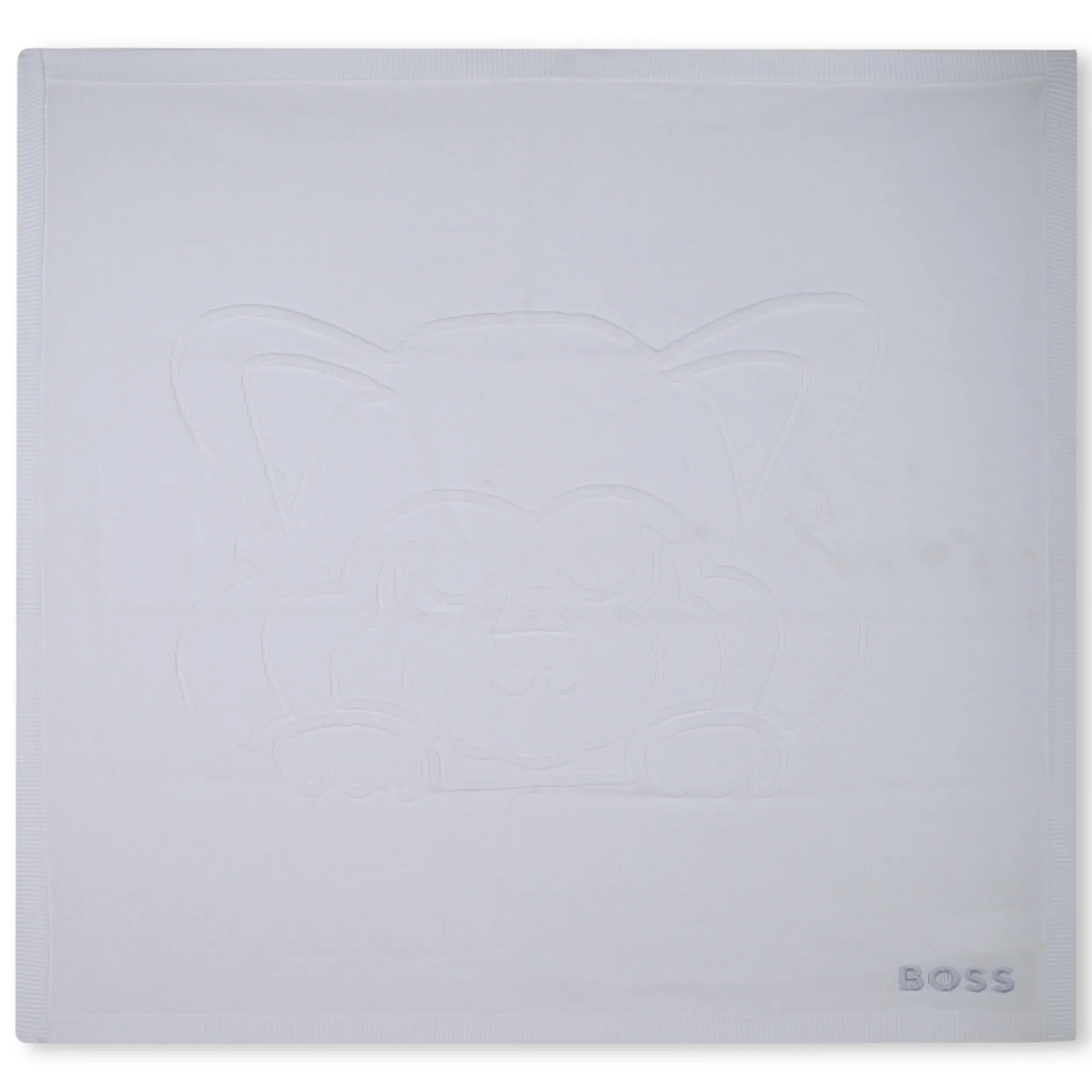 Hot BOSS Couverture brodée BLANC
