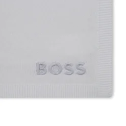 Hot BOSS Couverture brodée BLANC