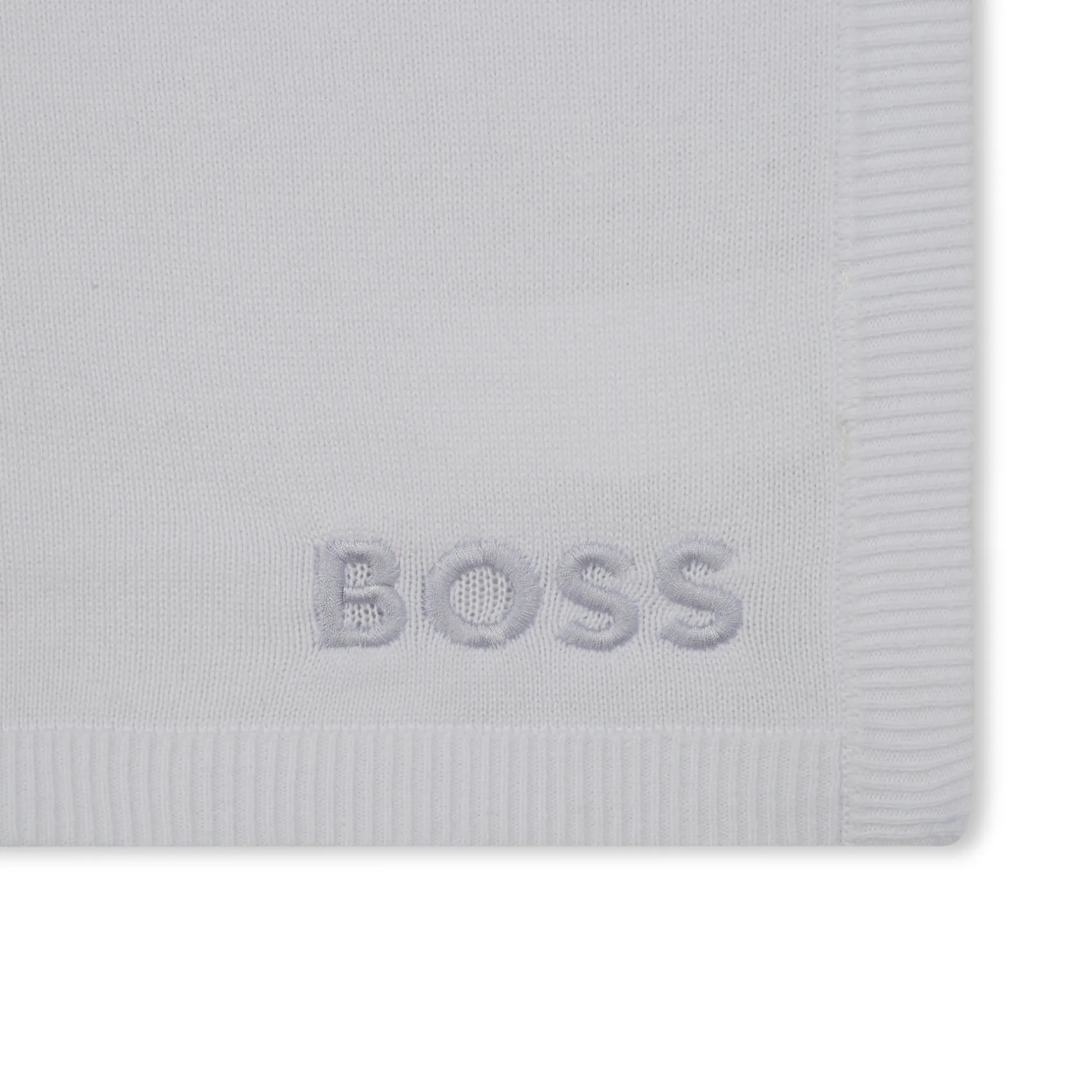 Hot BOSS Couverture brodée BLANC