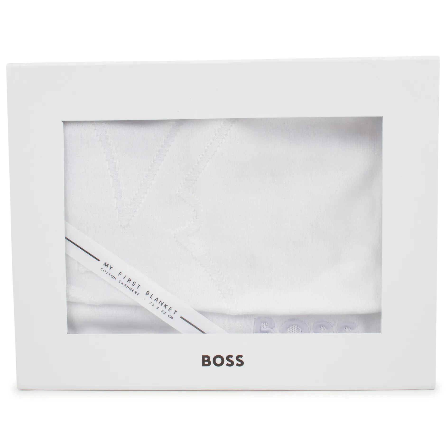 Hot BOSS Couverture brodée BLANC