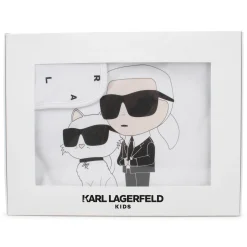 Hot KARL LAGERFELD KIDS Couverture imprimé BLANC