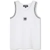 Discount DKNY Débardeur à côtes et broderie BLANC