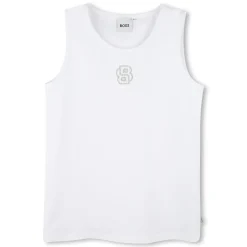 Online BOSS Débardeur brodé BLANC