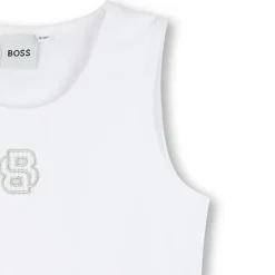 Online BOSS Débardeur brodé BLANC