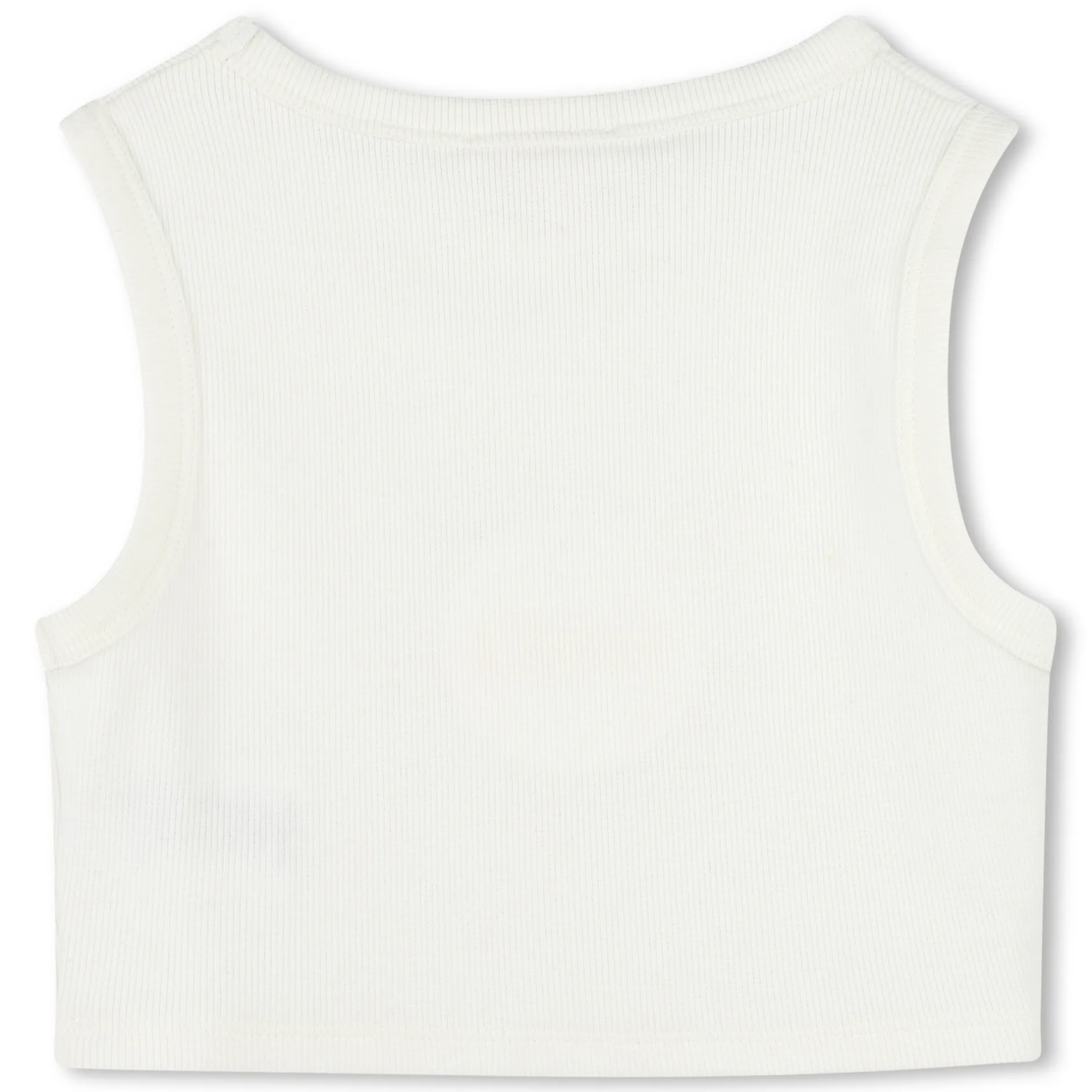 Clearance CHLOE Débardeur court logo brodé OFFWHITE