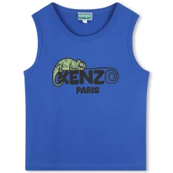 New KENZO KIDS Débardeur siglé en coton WAVE BLUE