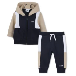 Sale BOSS Ensemble cardigan et pantalon BLEU CARGO