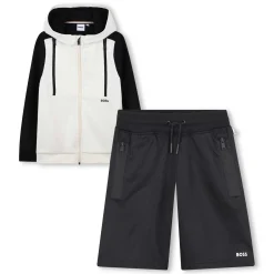 Clearance BOSS Ensemble cardigan et short BLACK