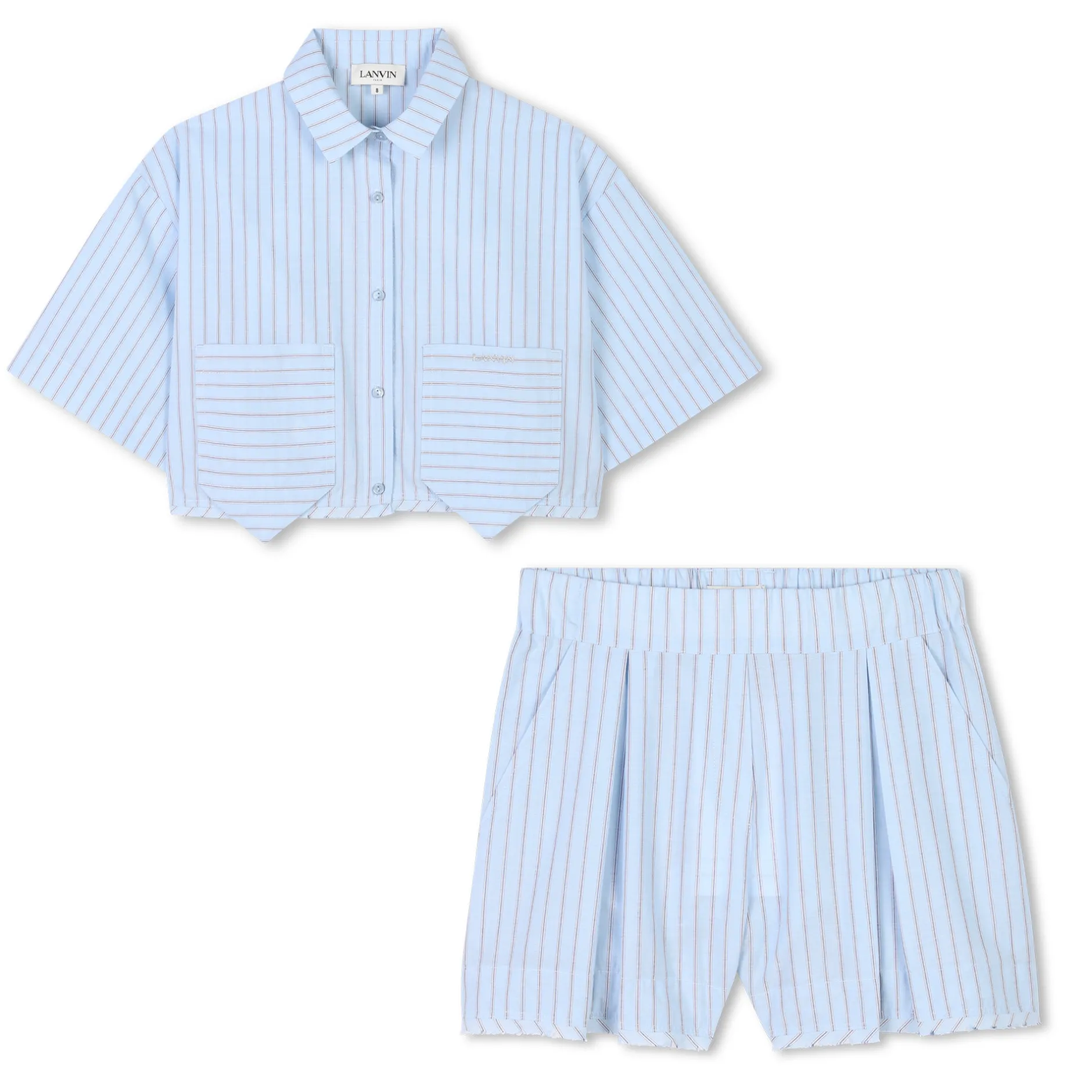 Sale LANVIN Ensemble chemise et short BLEU BLANC