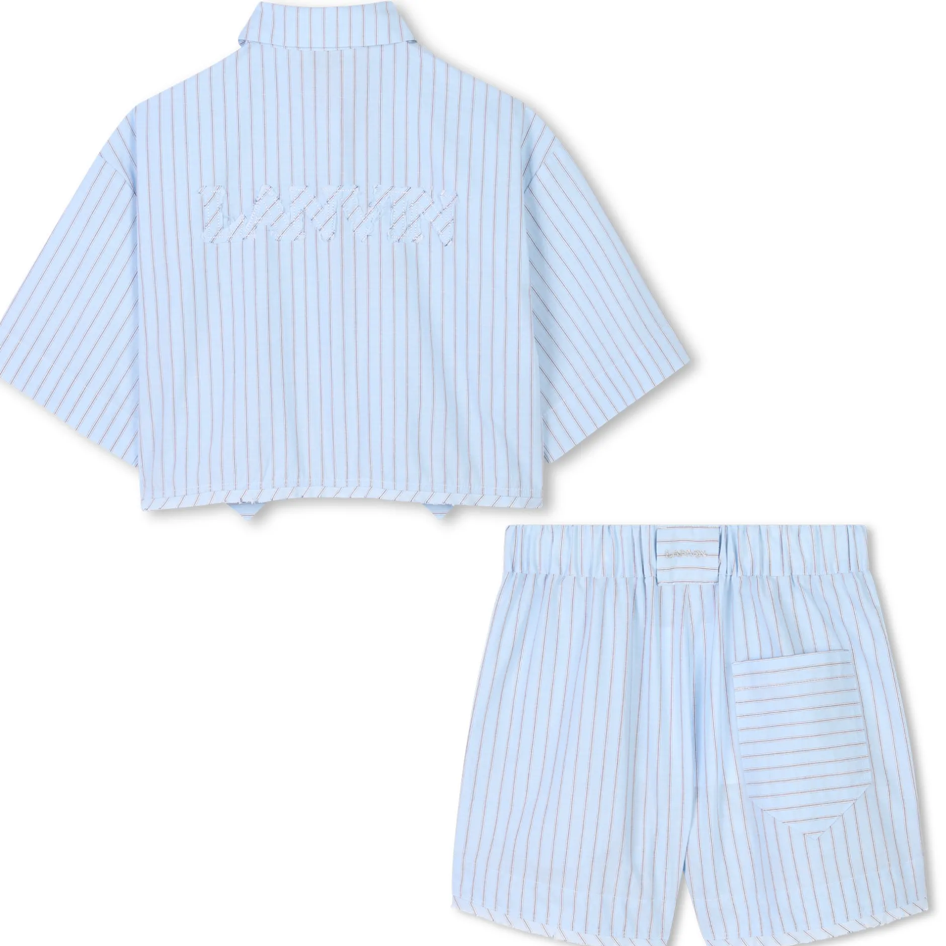 Sale LANVIN Ensemble chemise et short BLEU BLANC