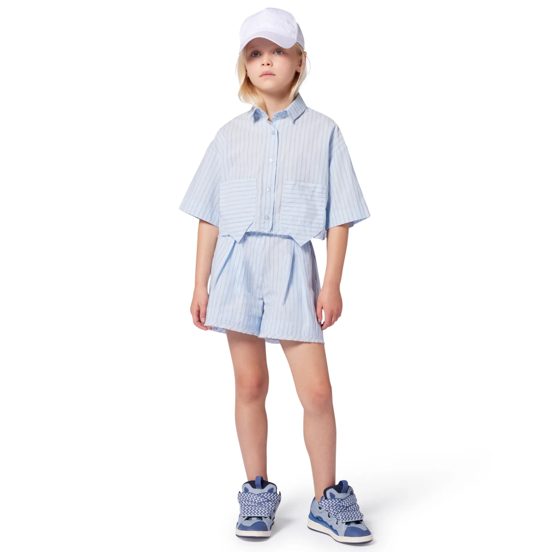 Sale LANVIN Ensemble chemise et short BLEU BLANC