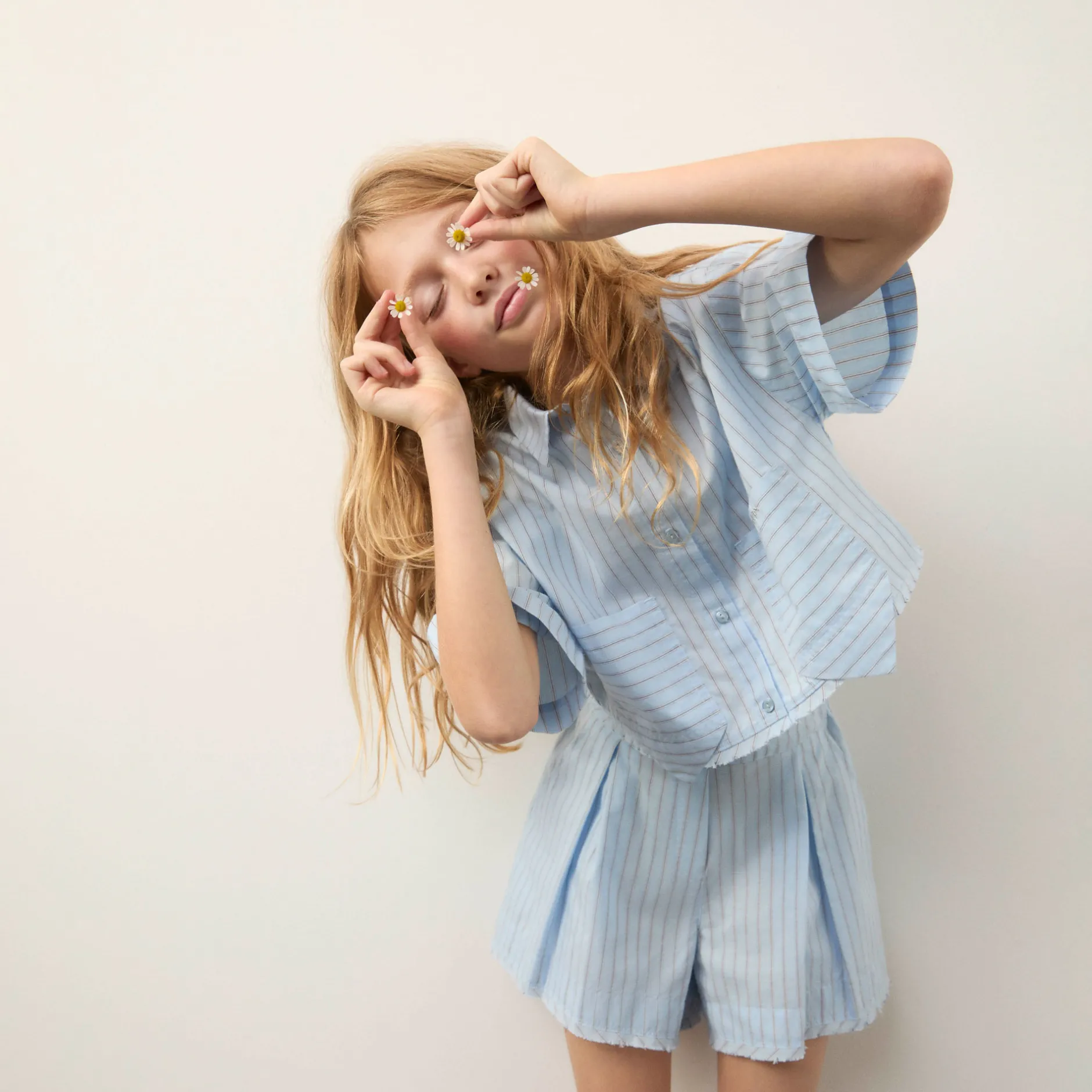 Sale LANVIN Ensemble chemise et short BLEU BLANC