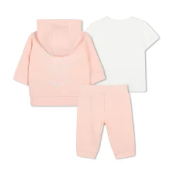 Fashion KENZO KIDS Ensemble de jogging en coton VEILED ROSE