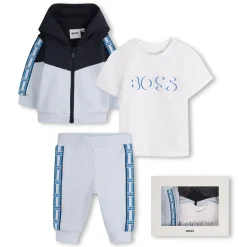 Sale BOSS Ensemble jogging 3 pièces CIEL