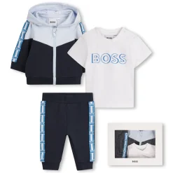 Online BOSS Ensemble jogging 3 pièces BLEU CARGO