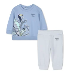 Clearance KENZO KIDS Ensemble pantalon sweat-shirt LIGHT SKY