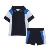 Clearance BOSS Ensemble polo et short BLEU CARGO