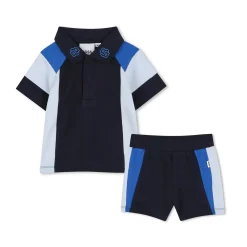 Clearance BOSS Ensemble polo et short BLEU CARGO