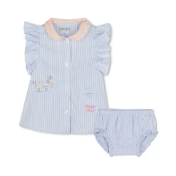 Hot KENZO KIDS Ensemble robe et culotte rayés OFFWHITE