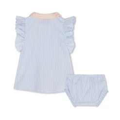 Hot KENZO KIDS Ensemble robe et culotte rayés OFFWHITE