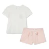 Hot CHLOE Ensemble T-shirt et short ROSE BLANC