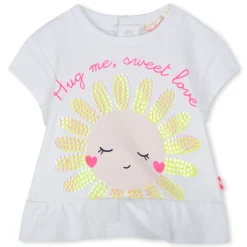 Best BILLIEBLUSH Ensemble T-shirt et short BLANC ROSE PALE