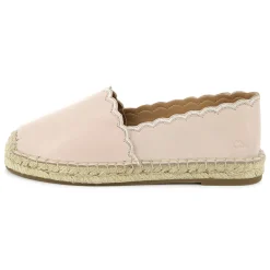 New CHLOE Espadrilles détails festonnés ROSE POUDRIER