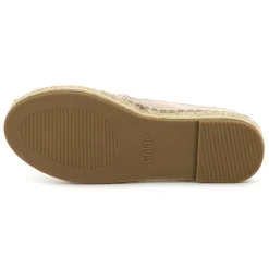New CHLOE Espadrilles détails festonnés ROSE POUDRIER
