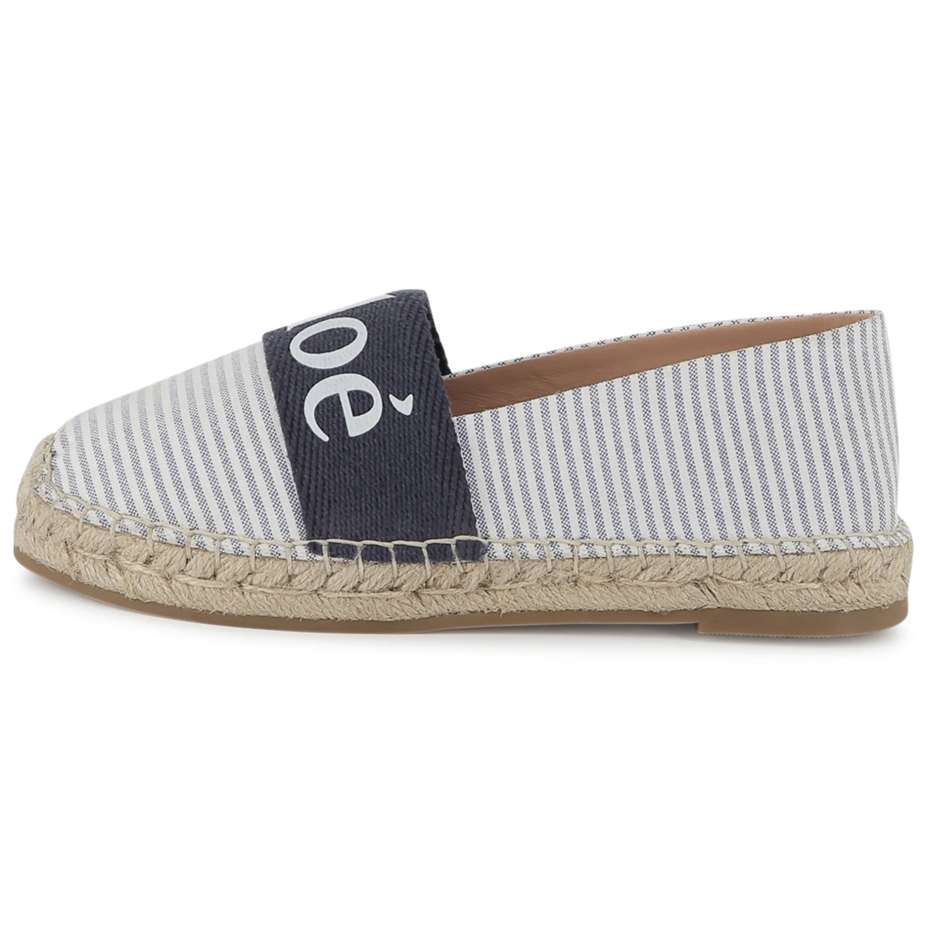 Sale CHLOE Espadrilles en toile rayée BLEU BLANC