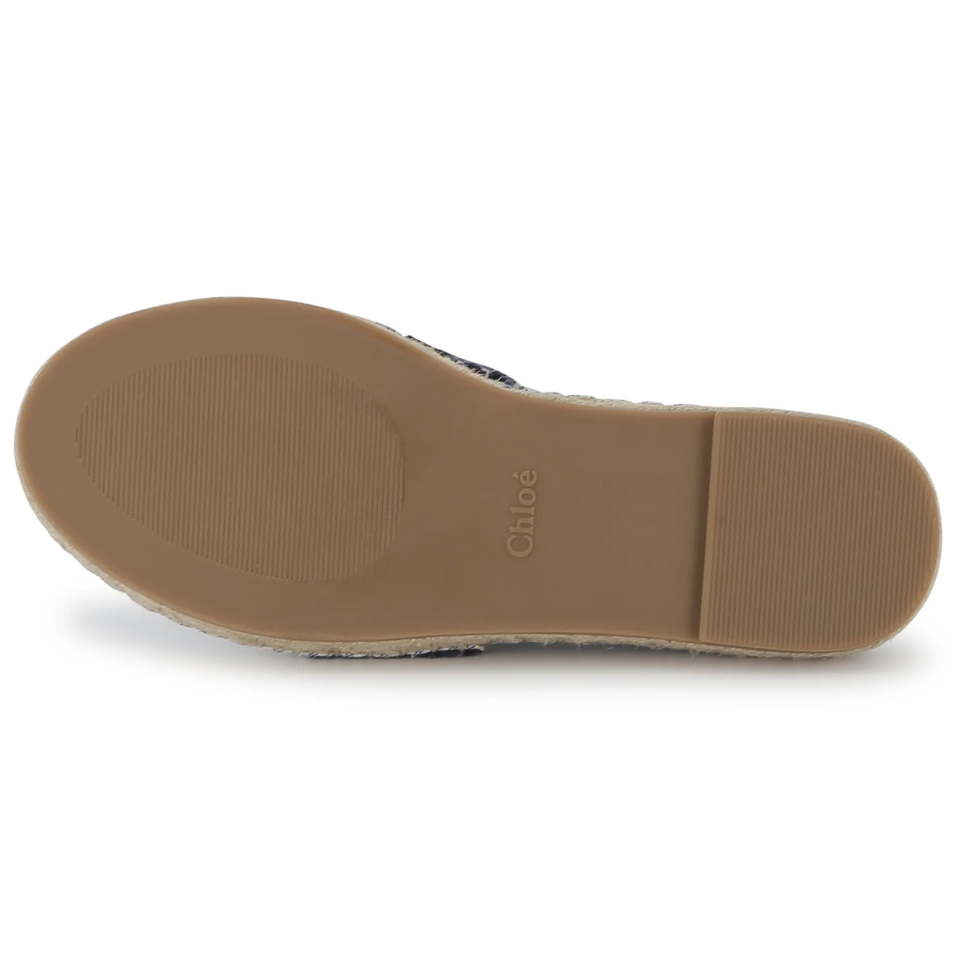 Sale CHLOE Espadrilles en toile rayée BLEU BLANC