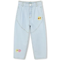 Clearance KENZO KIDS Jean à taille élastiquée BLEACH POUSSE