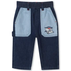 Online KENZO KIDS Jean à taille élastiquée DBLE STONE+BROSSAGE