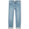 Hot BOSS Jean ajusté 5 poches DBLE STONE+BROSSAGE