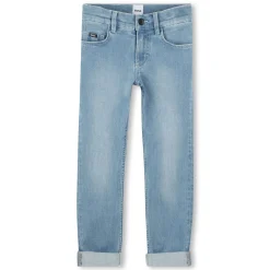 Hot BOSS Jean ajusté 5 poches DBLE STONE+BROSSAGE