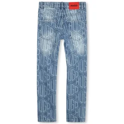 Discount HUGO Jean ajusté 5 poches DBLE STONE+BROSSAGE