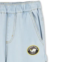 Outlet KENZO KIDS Jean avec imprimés siglés BLEACH POUSSE