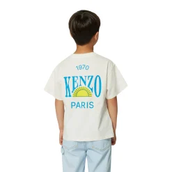 Outlet KENZO KIDS Jean avec imprimés siglés BLEACH POUSSE
