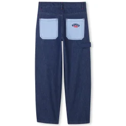 Clearance KENZO KIDS Jean avec poches et broderie DBLE STONE+BROSSAGE