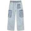 Online MARC JACOBS Jean cargo en coton DENIM BLUE