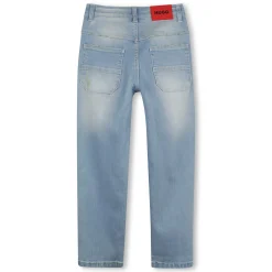 Fashion HUGO Jean large 5 poches BLEACH POUSSE