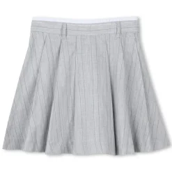 Online DKNY Jupe de cérémonie plissée GRIS CLAIR CHINE