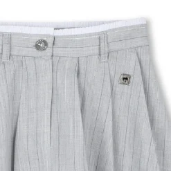 Online DKNY Jupe de cérémonie plissée GRIS CLAIR CHINE